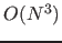 $O(N^3)$